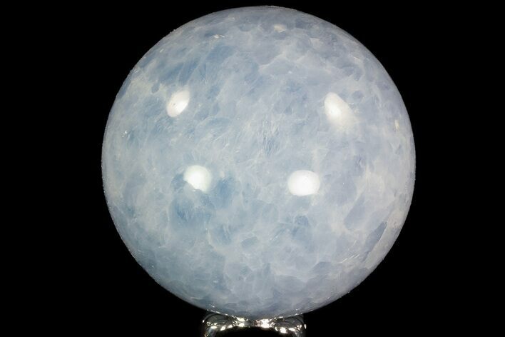 Polished Blue Calcite Sphere - #74463